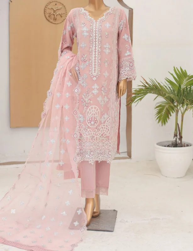 Embroidered unstitched 3 piece khaadi masoori suit By Zidan Fashion